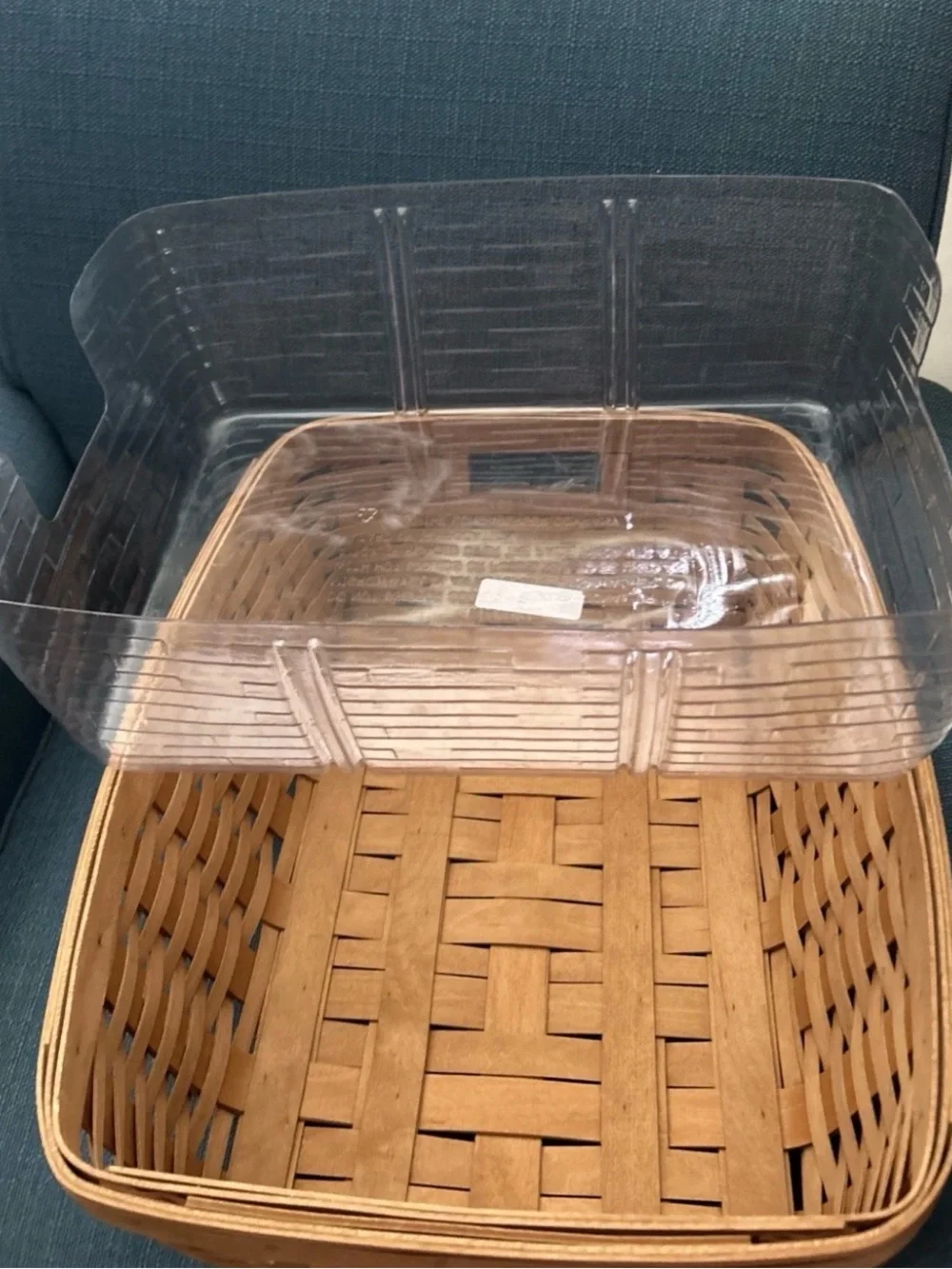 Longaberger 2006 Large Storage Solutions Basket And Protector